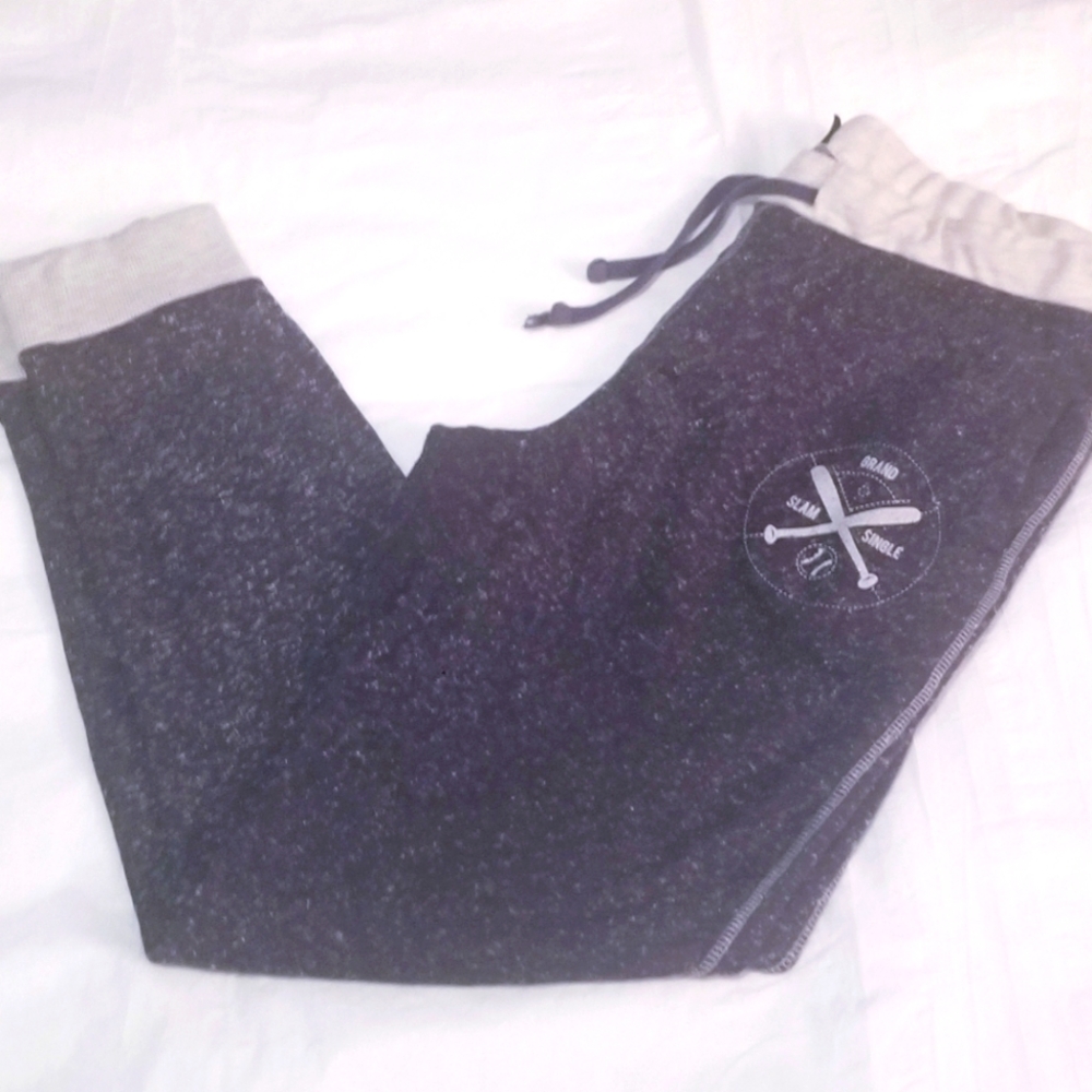 ASOS Men's Sweatpants Size 34R Gray and Blue Drawstring